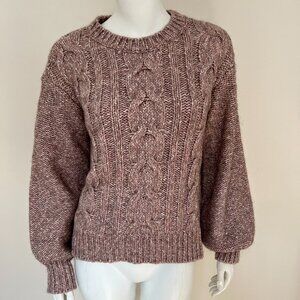 Basin + Range Cable Knit Sweater size M